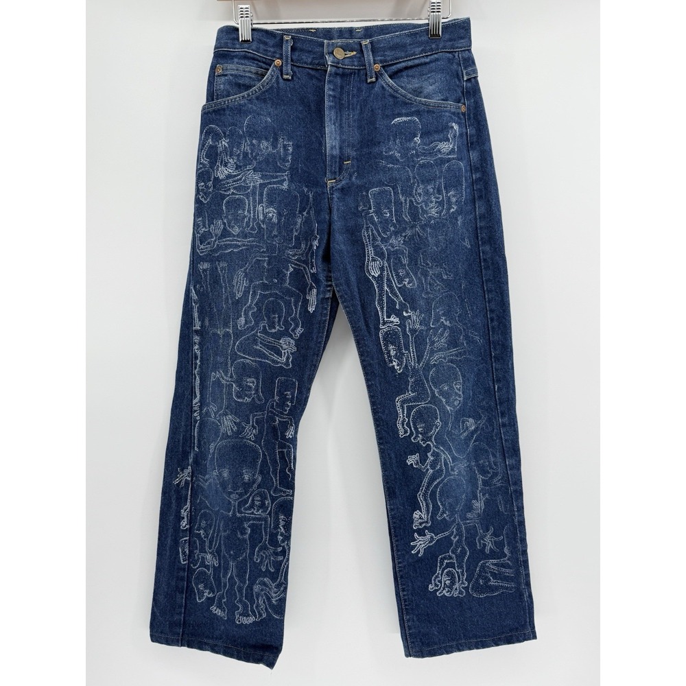 Lee Jeans 30x30 Vintage Custom Art Dark Wash Denim Pants Menswear